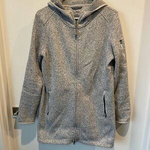 L.L. Bean Women's Heathered Gray Long Jacket